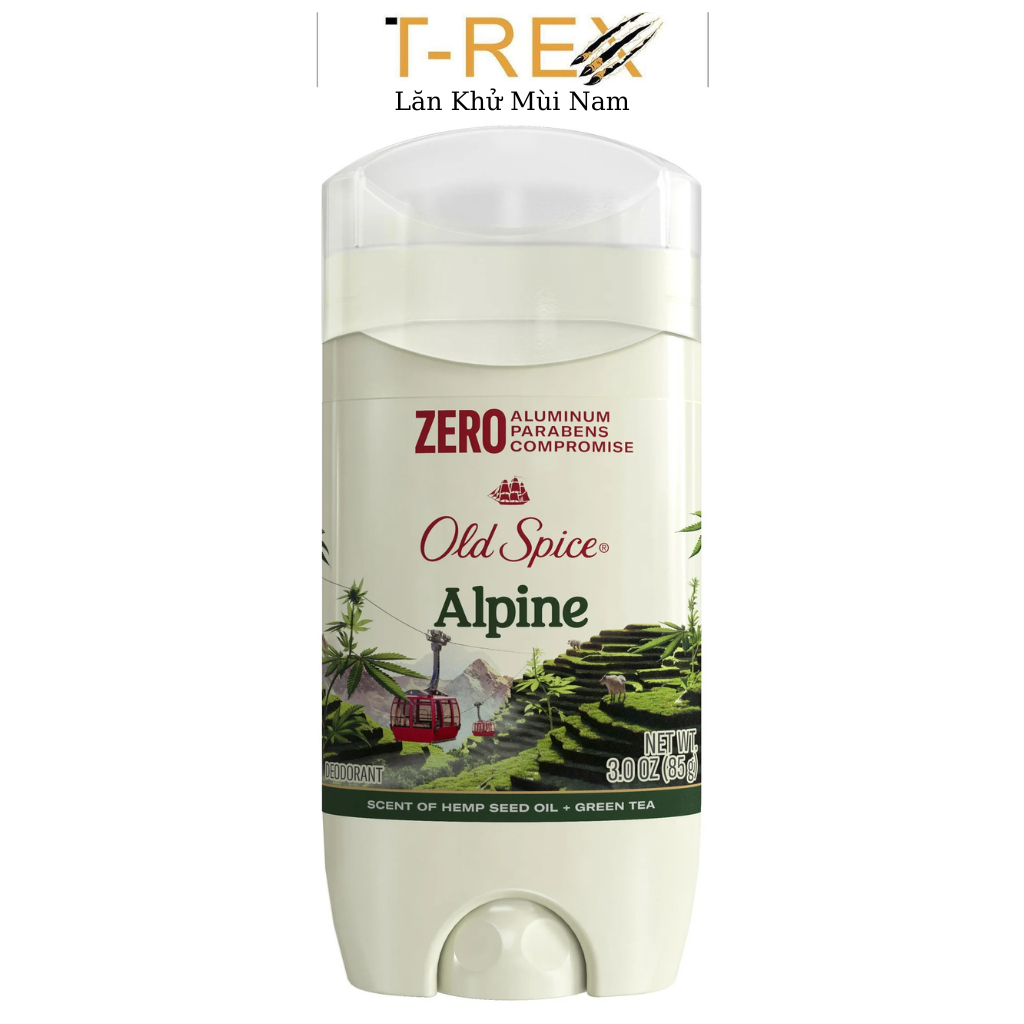Lăn sáp trong khử mùi Old Spice Fresher Collection Alpine with Hemp Seed Oil 85Gr
