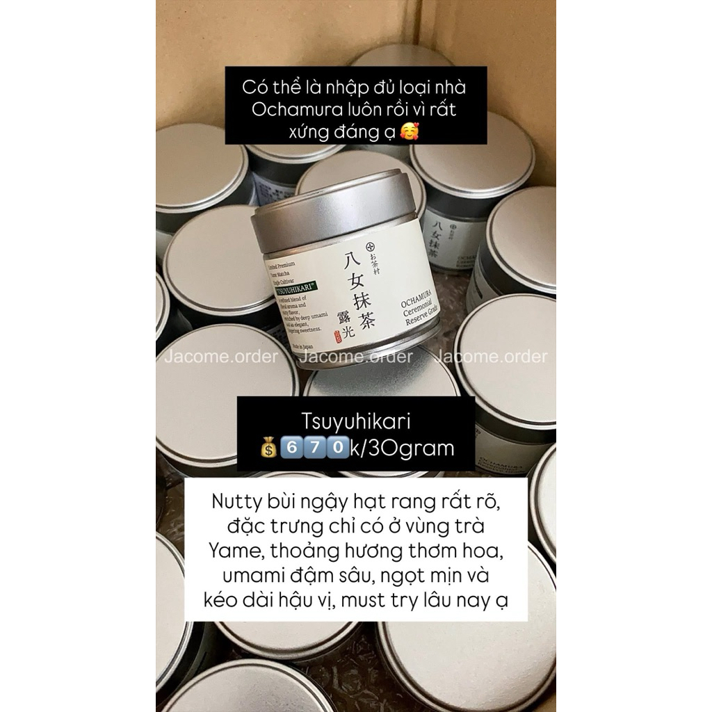 [HÀNG MỚI] BỘT MATCHA NHẬT BẢN - MATCHA OCHAMURA