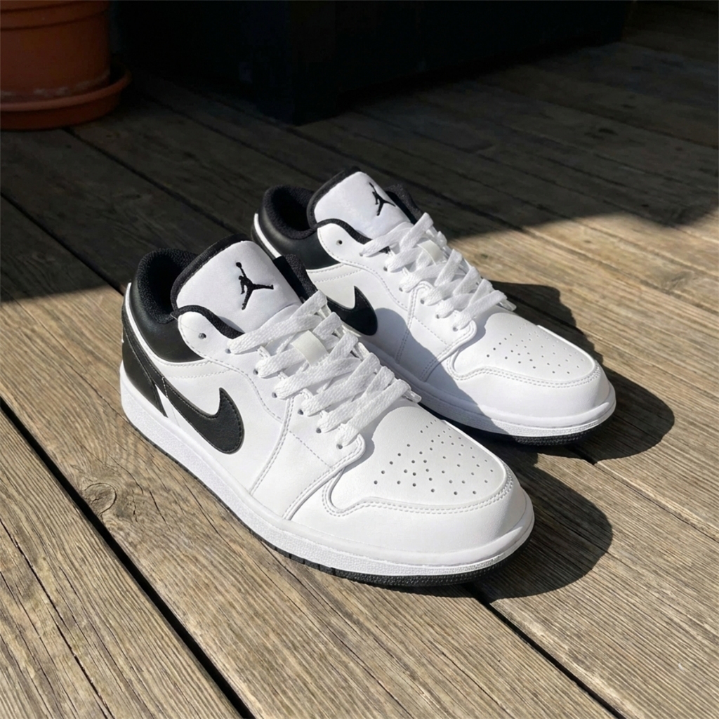 Giày Nike Air Jordan 1 Low White Black (Panda) - Bản Best Quality Full Box