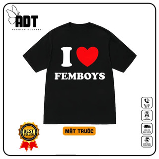 Áo thun I Love Femboys - Logo T1 lck vô địch - Jujutsu Kaisen - Dandadan - Shikimori - Blue lock Itoshi
