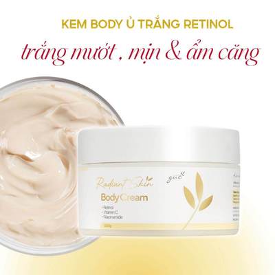 Kem Trắng Da Body Retinol, cải thiện viêm nang lông, dưỡng trắng khoa học, trẻ hóa cải thiện thâm sạm đốm nâu GUO