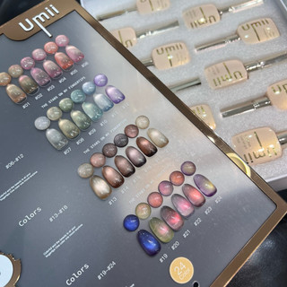 Set sơn gel mắt mèo umii 24 màu(ảnh thật shop chụp)