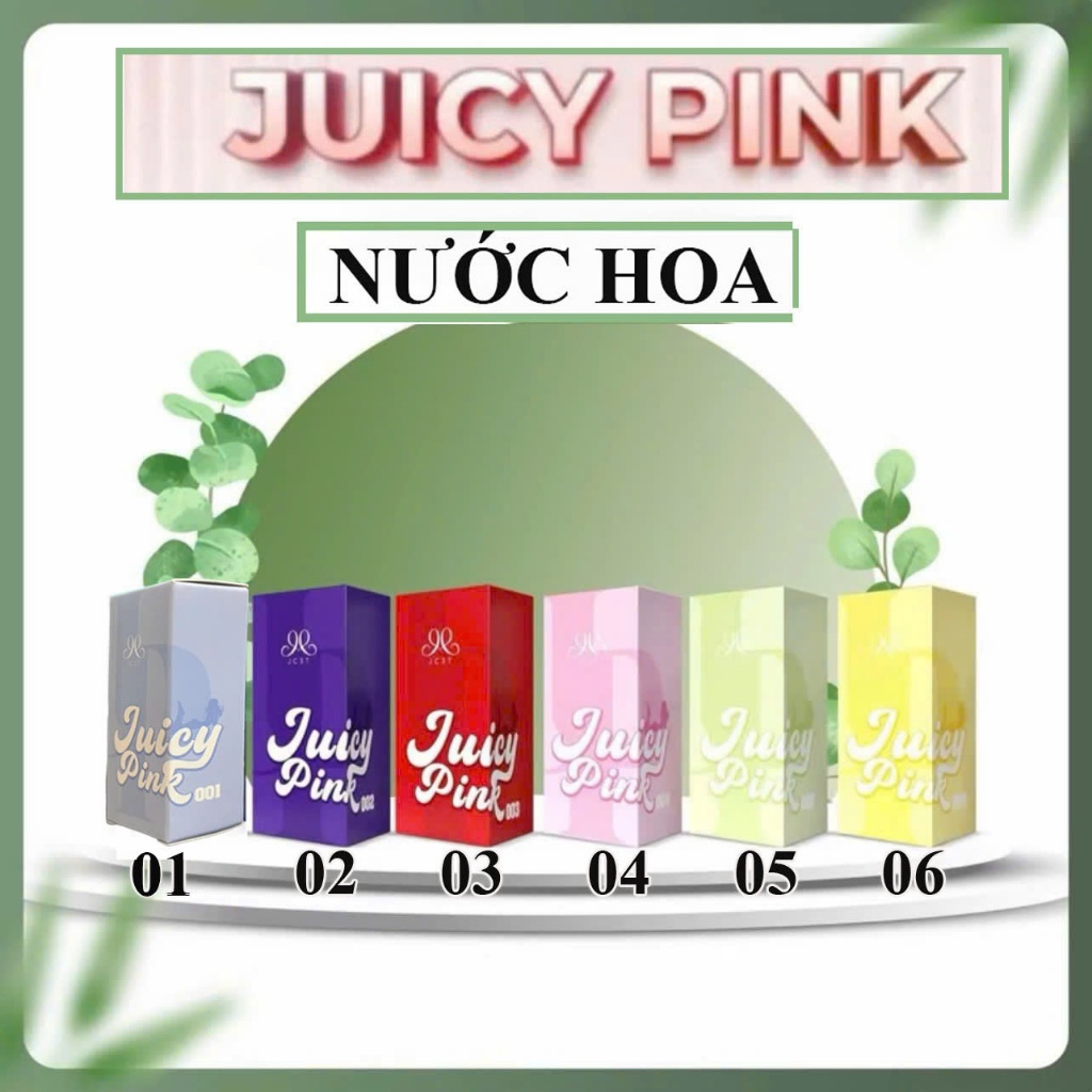 Nước hoa JC3T JuicyPink  dạng lăn 10gr nhiều mùi hương - Không chứa Cồn