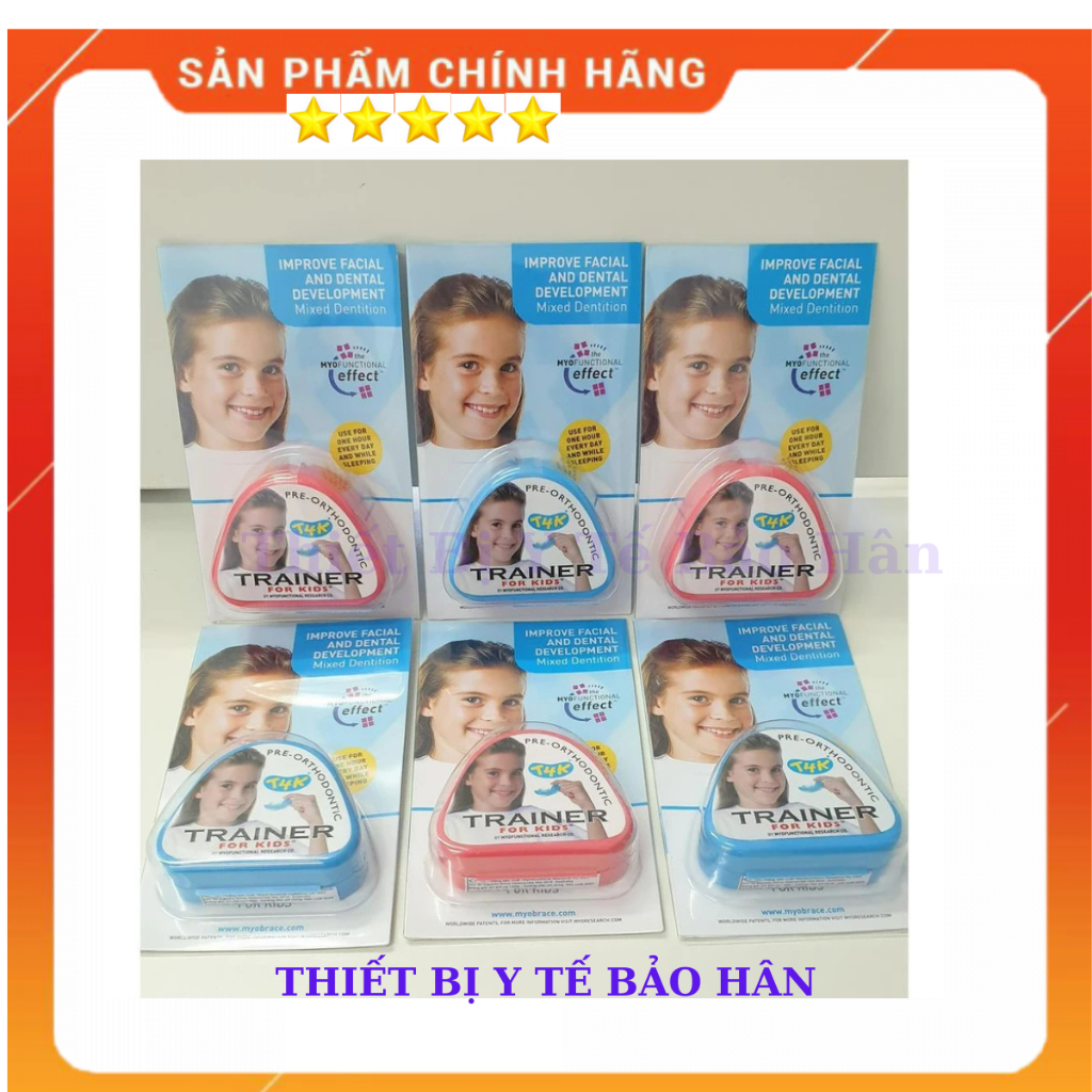 Niềng răng sili con tại nhà cho bé Trainer for kids T4K - ÚC (Xanh cho nguoi bắt đầu --rồi đến Hồng