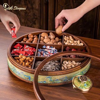 [NHẬN TRƯỚC TẾT] Hộp gỗ đựng Bánh kẹo Tết Bính Ngọ 2026 - Đựng hoa quả sấy - Tặng Lixi tết May Mắn