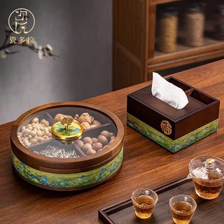 [NHẬN TRƯỚC TẾT] Hộp gỗ đựng Bánh kẹo Tết Bính Ngọ 2026 - Đựng hoa quả sấy - Tặng Lixi tết May Mắn