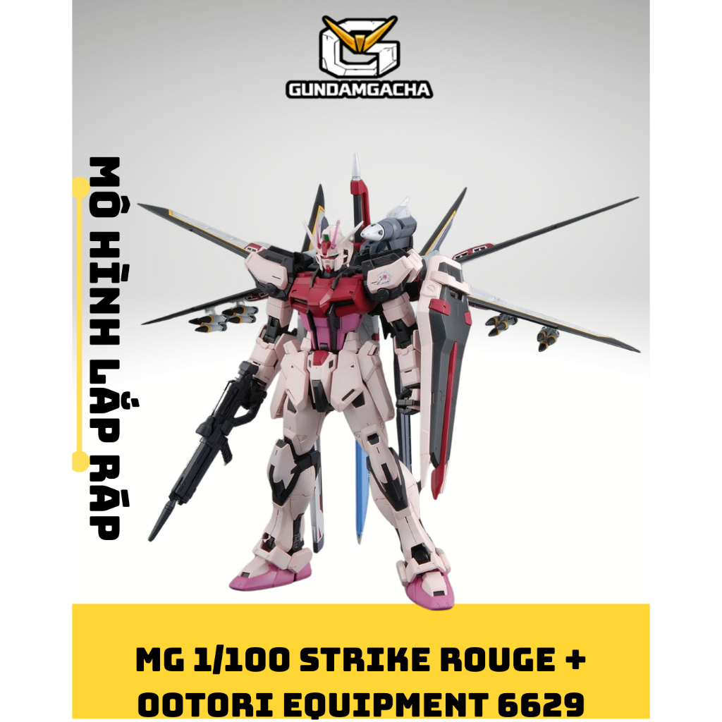 Mô Hình Lắp Ráp MG 1/100 SEED DESTINY STRIKE ROUGE + OOTORI EQUIPMENT 6629 – Gundamgacha