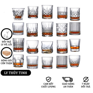 Ly Whisky - Ly Rock Thủy Tinh