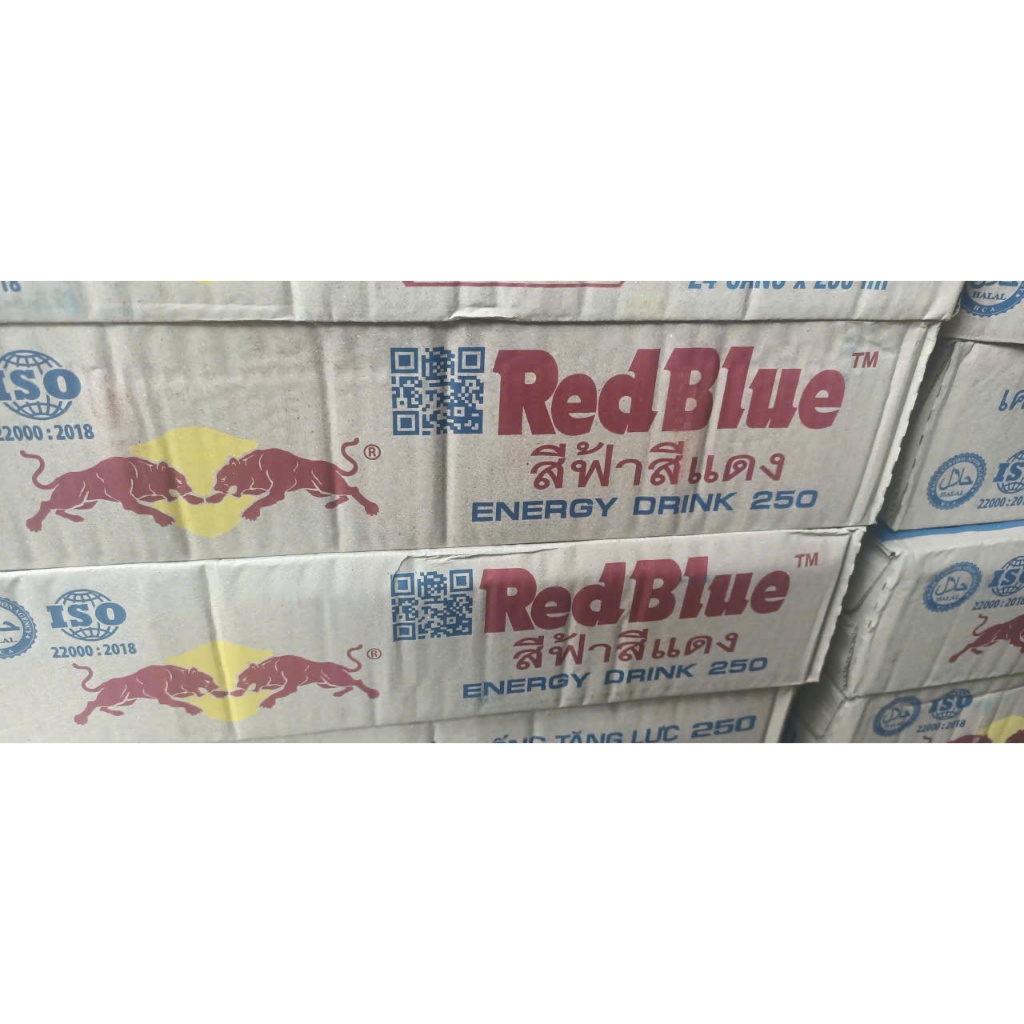 Thùng 24 lon 250ml nước tăng lực Red Tiger/ Redblue (từ REDBEST đổi tên) (không phải Redbull)