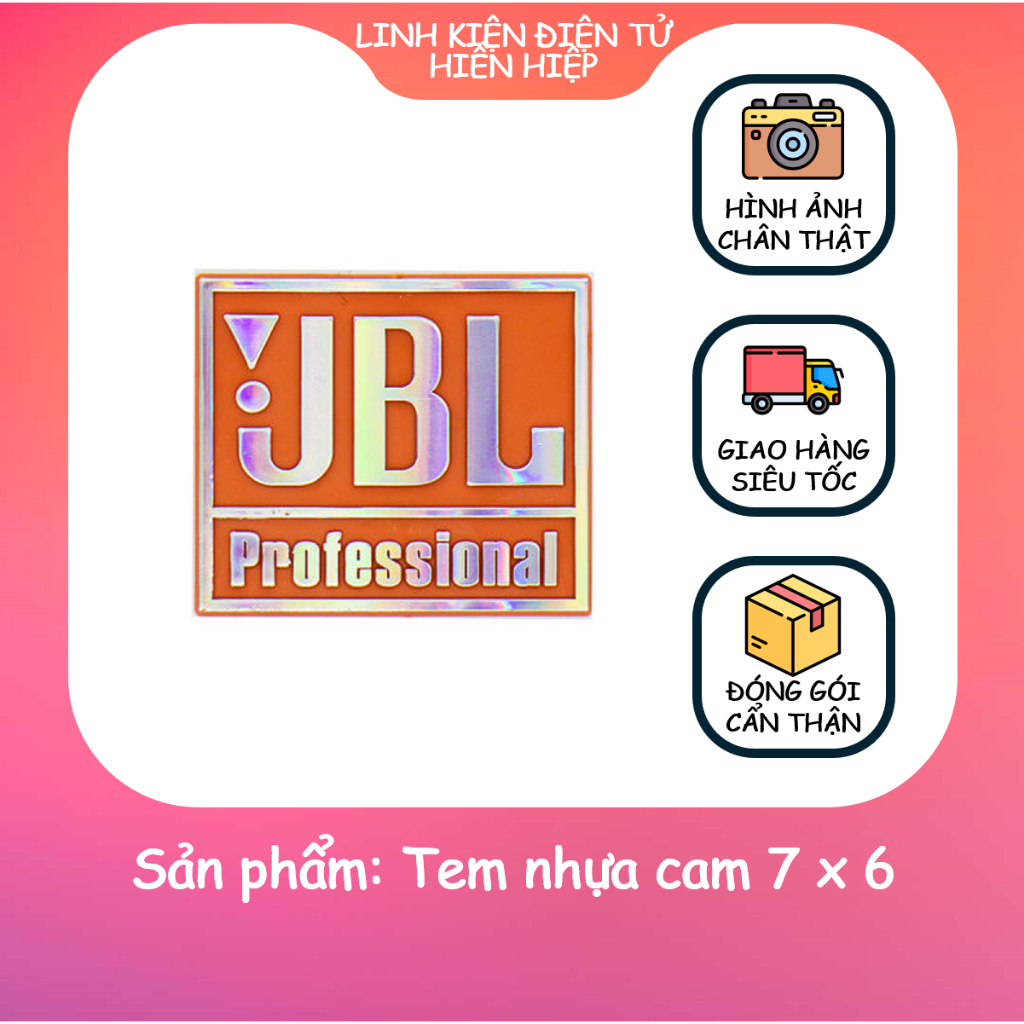 Tem nhựa cam 7 x 6 - Linh kiện loa