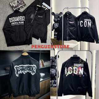 Áo khoác bomber Dsquared2 ICON FULL mẫu đẹp nhất,chất gió chống nhăn 2 lớp-áo gió dsq icon trend 2024
