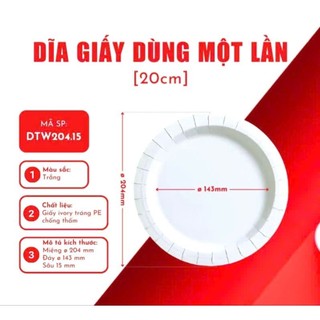 Đĩa giấy cao cấp ( Lốc 10 cái)