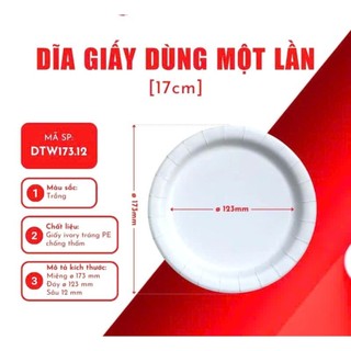 Đĩa giấy cao cấp ( Lốc 10 cái)