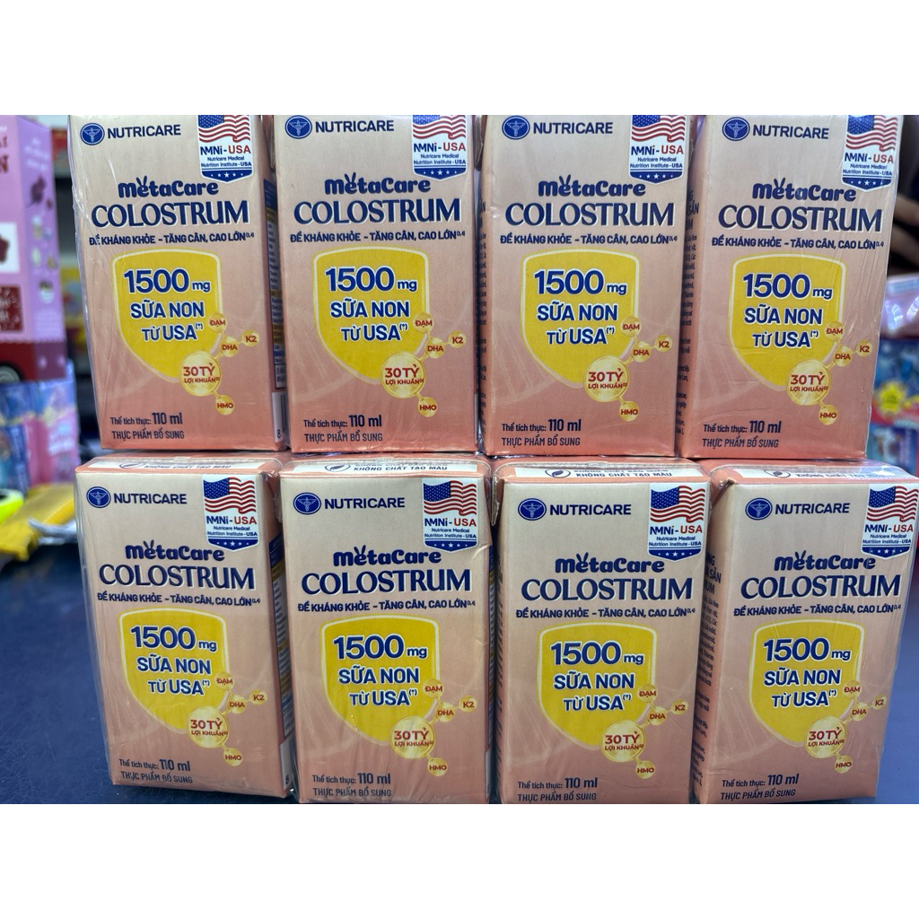 Sữa nước Colostrum metacare 110ml x 4 hộp.
