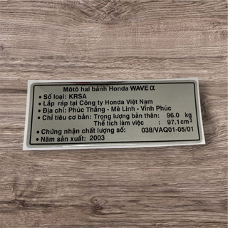Tem gắp cho Honda Wave Alpha