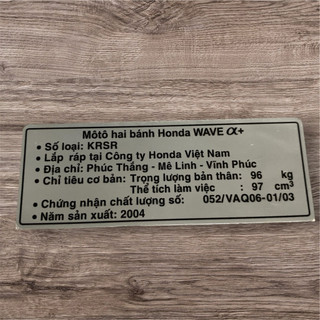 Tem gắp cho Honda Wave Alpha
