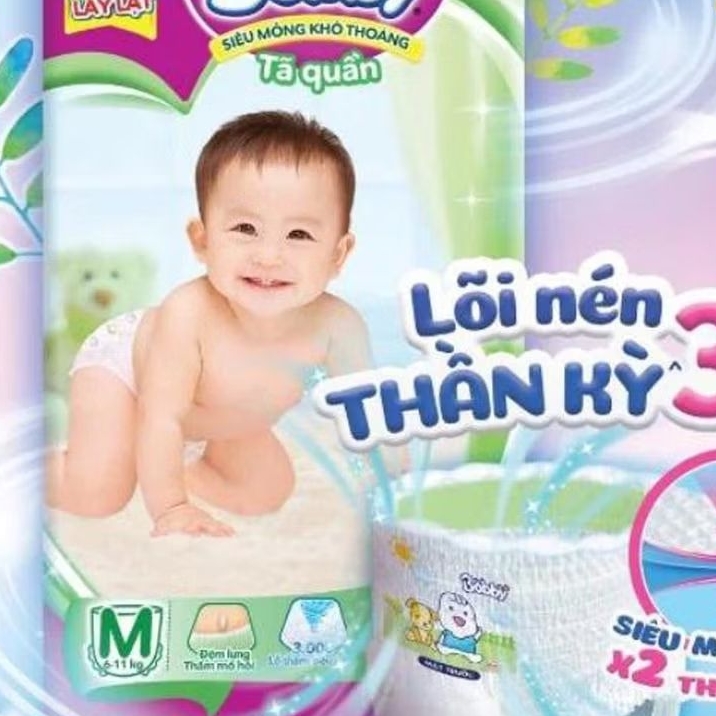 Combo 100 miếng tã quần Huggies/ Bobby size M100/L100/XL100/XXL100 - hàng tặng mẫu mới