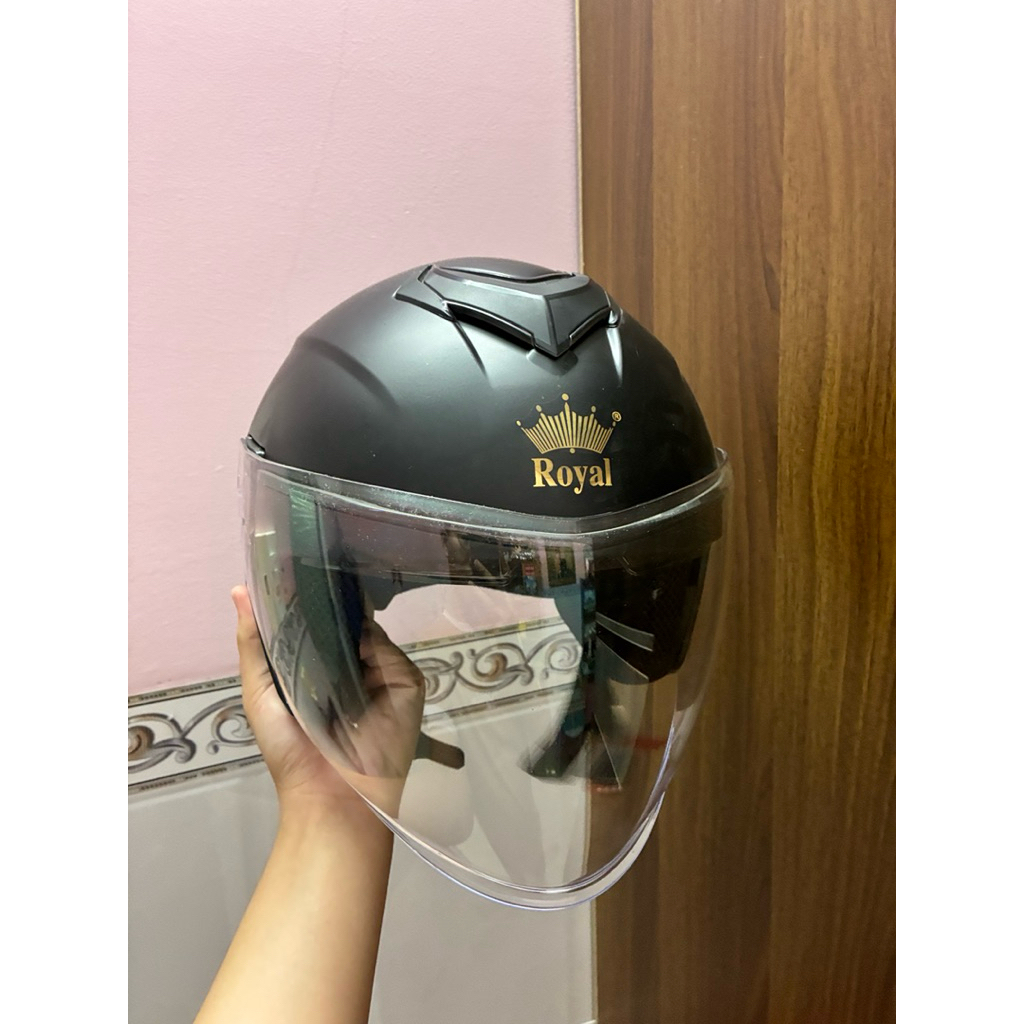 mũ bảo hiểm 3/4 2 kính royal m789