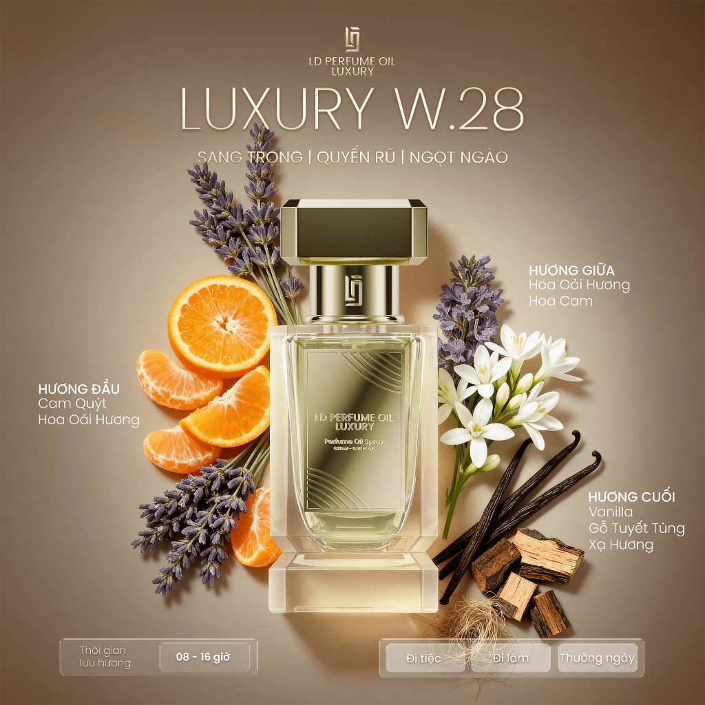 WOMEN.28 (Libre) - LD Perfume Oil Luxury | Tinh dầu nước hoa cao cấp hương ngọt ngào thời thượng