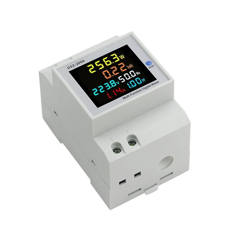 Đồng hồ đo điện đa năng 100A 6 thông số D52-2066 hiển thị rõ nét