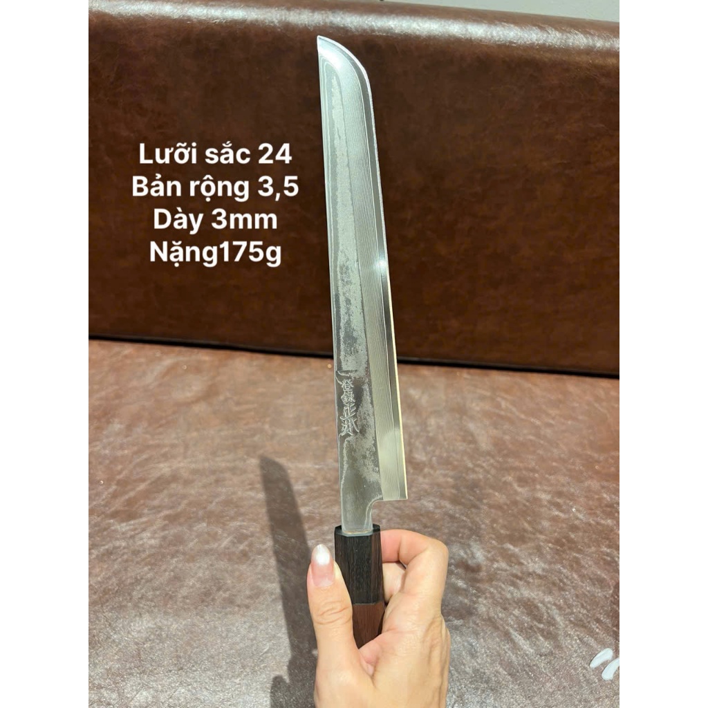 Dao shashimi damascus 67 lớp lõi vg10 2 mặt