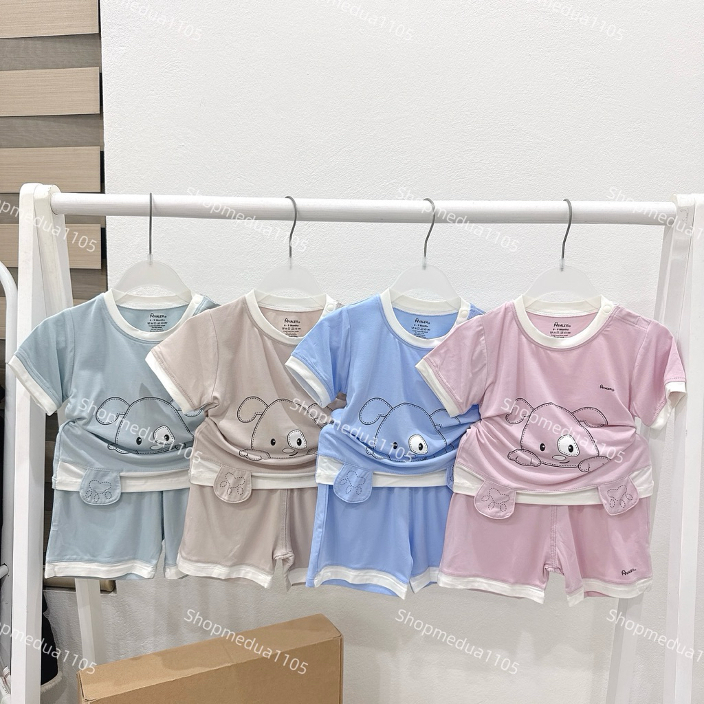 [Avaler] Bộ cộc tay cho bé hãng avaler chất liệu sợi tre