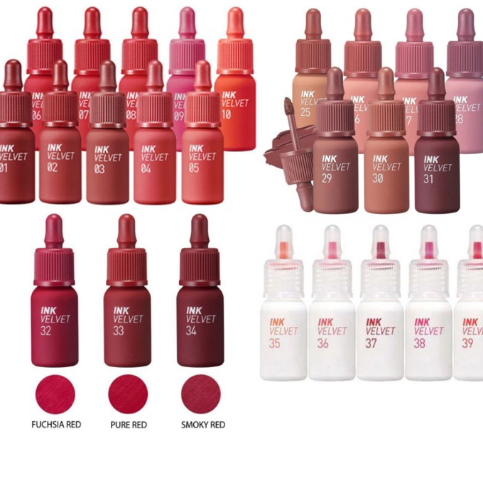 Son kem INK VELVET PERIPERA màu 22 - 23 - 24 - 25 - 26 - 27 - 28