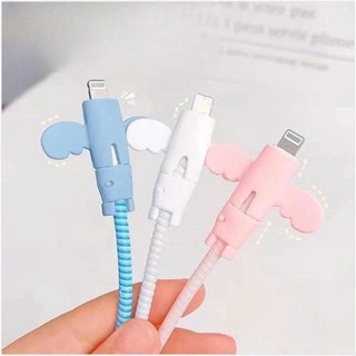 Phụ Kiện Bọc Bảo Vệ Đầu Sạc - Cánh Thiên Thần Silicon - Chống Gãy Đứt Cáp Sạc - NEXTAGE