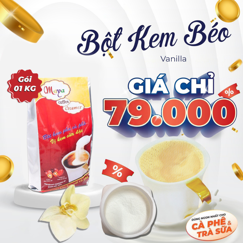 Bột kem béo Pha Cà phê, trà sữa hương Vani