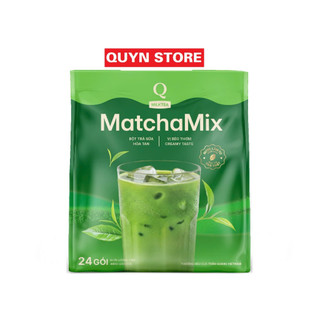 Matcha trà sữa hòa tan TRẦN QUANG matcha mix Quyn store bịch 480g