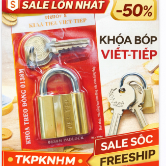 Khóa Bóp Việt Tiệp 0138M-4F – Khóa Treo Đồng Thau Thường