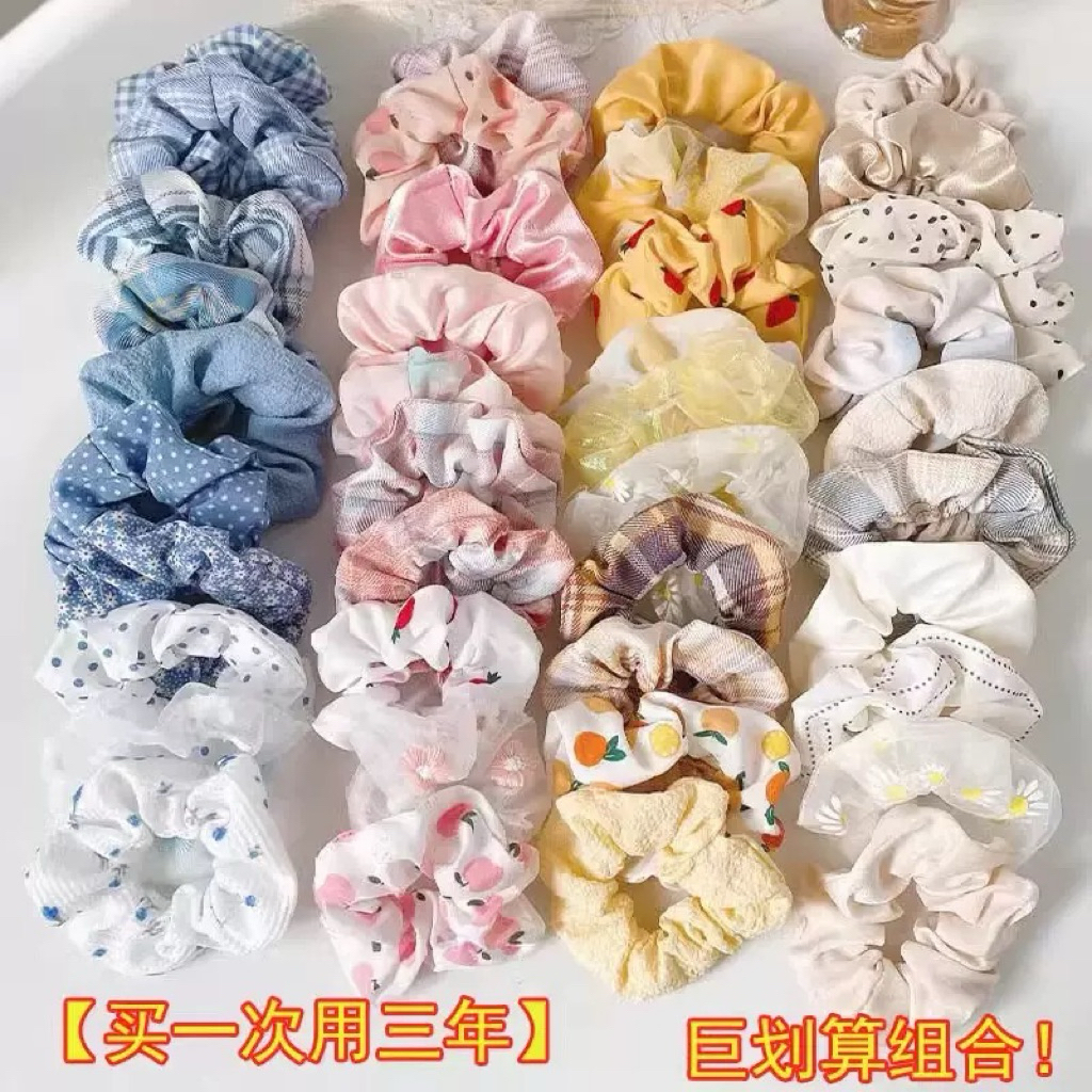 combo 10 scrunchies nhiều loại ngẫu nhiên