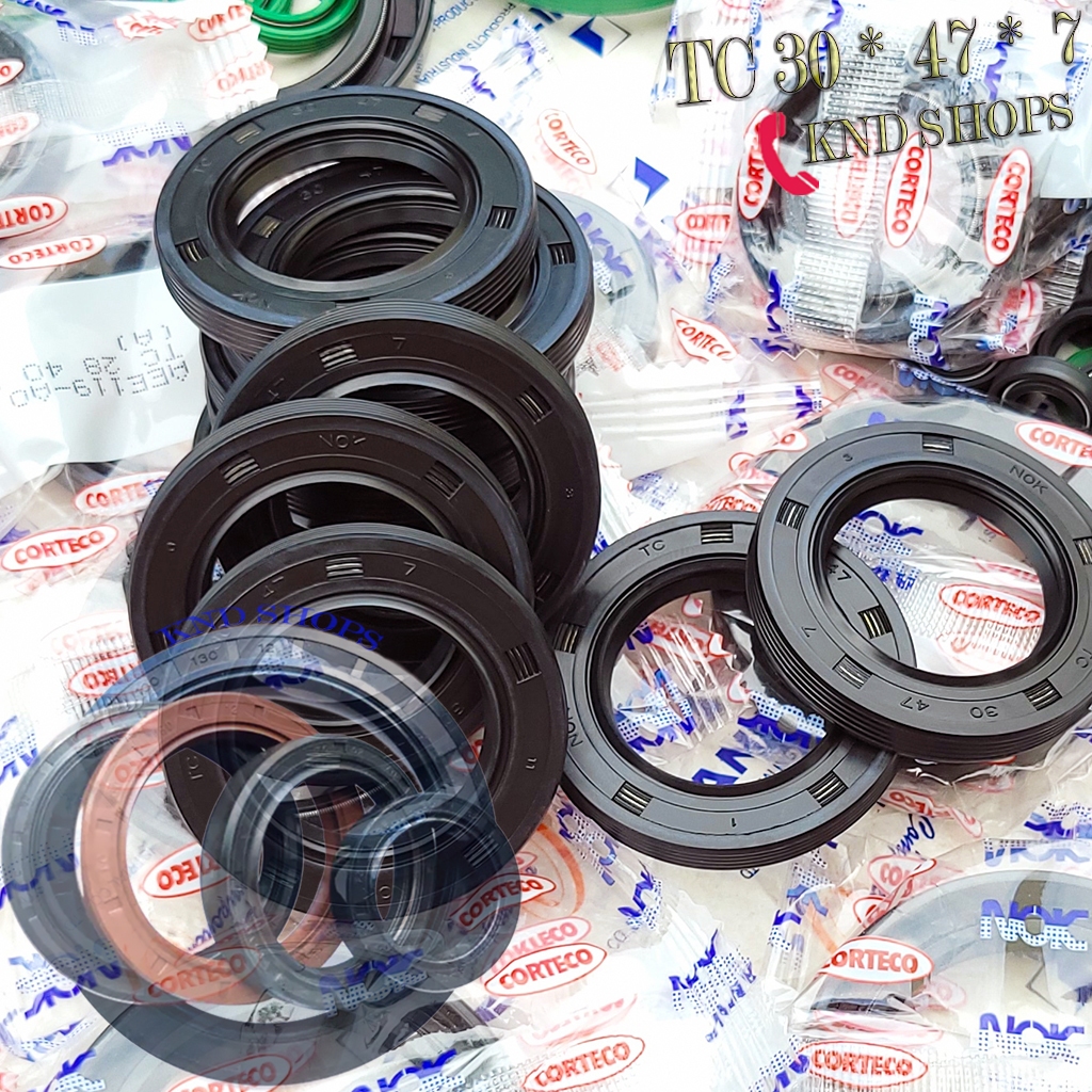 Phớt dầu NOK TC 30*47*7(10) | Janite TG 30*47*7 | SOG TCV 30*47*7/7.5 chịu áp | SVKS TG 30*47*12