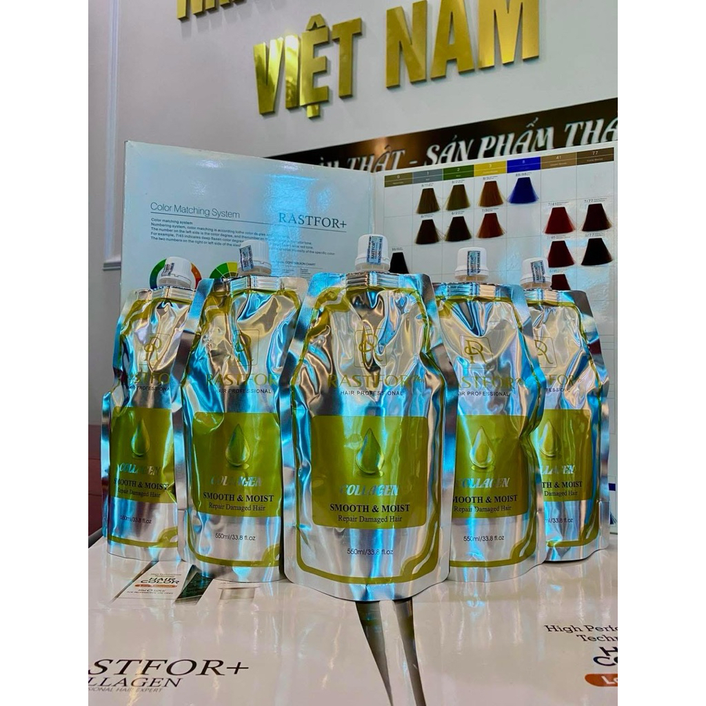 KEM Ủ HẤP TÓC COLLAGEN RASTFOR 550ML PHỤC HỒI