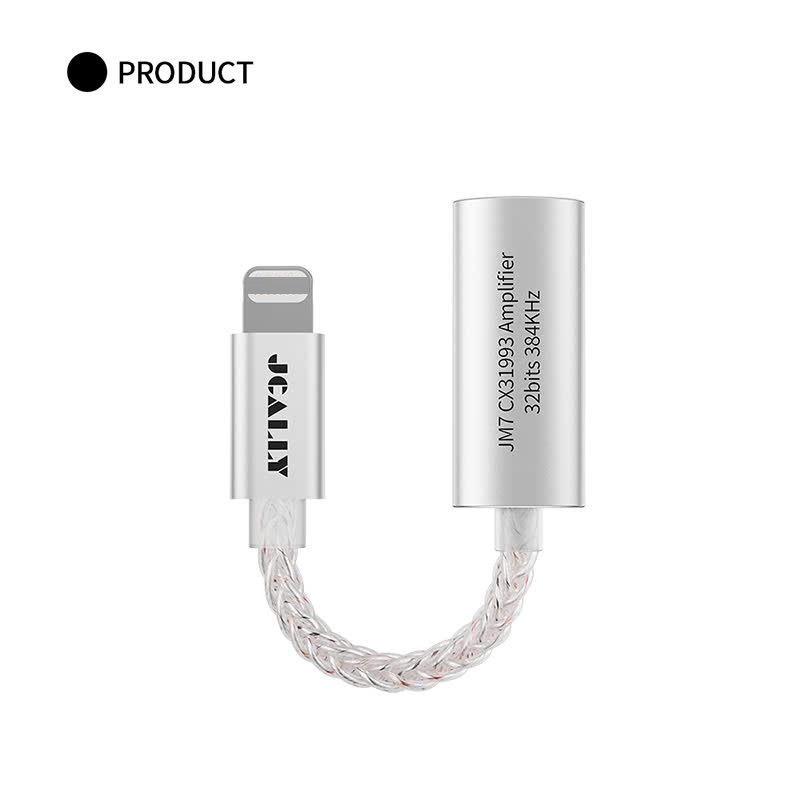 Cáp chuyển JCALLY JM7, Chip DAC CX31993 Chuyển đổi âm thanh sang cổng 3.5mm