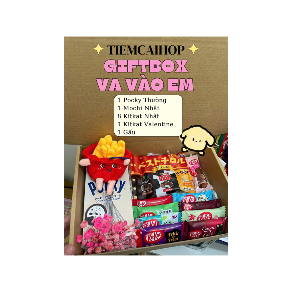 /HOẢ TỐC/ GIFTBOX KITKAT VALENTINE CHO NAM