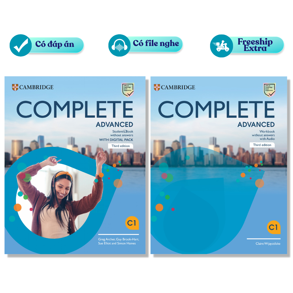 Complete Advanced C1 - 3rd edition - Combo 2 cuốn SB+WB - Có đáp án, có file nghe