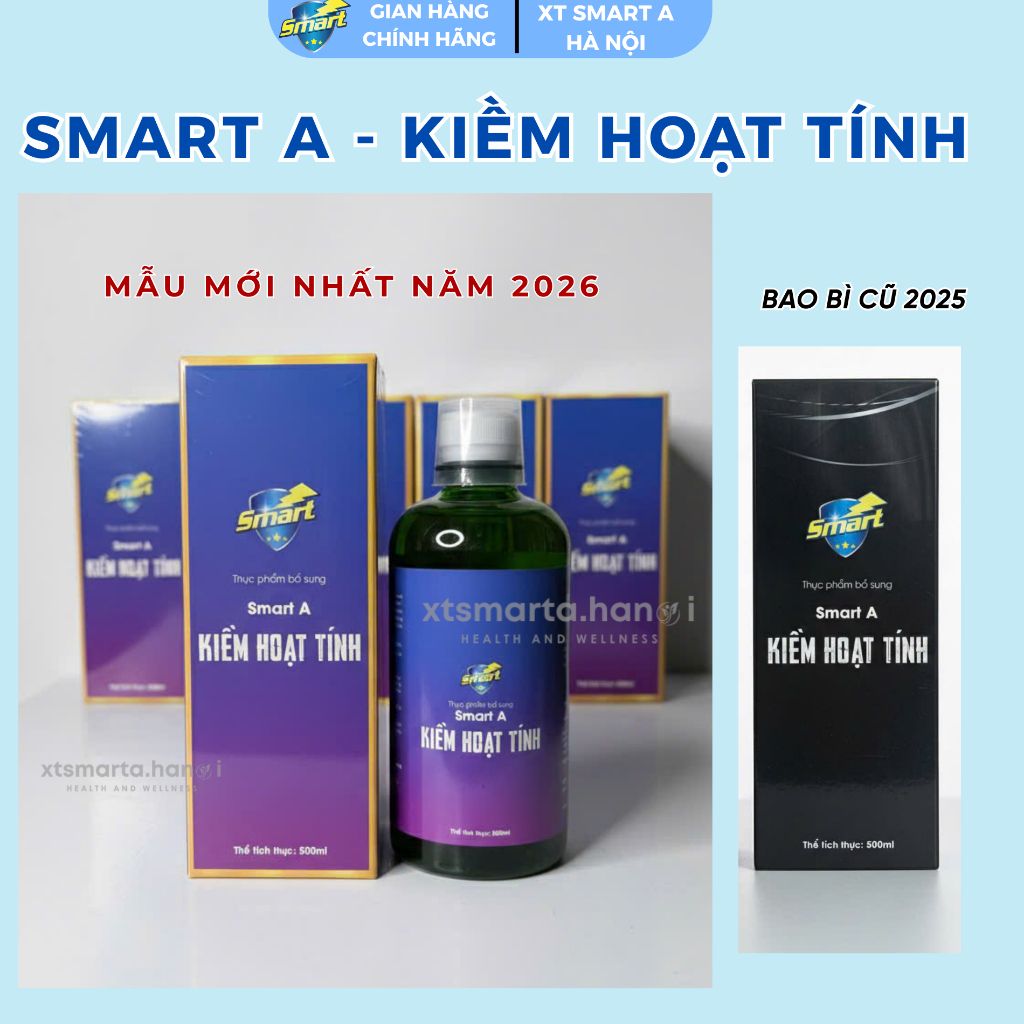 Smart A Kiềm Hoạt Tính - Thực phẩm bổ sung Kiềm cho cơ thể