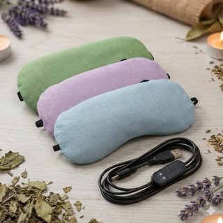 Túi Chườm Mắt Thảo Dược Làm Nóng Bằng Điện Cáp USB Thư Giản, Giảm Nhức Mỏi Mắt