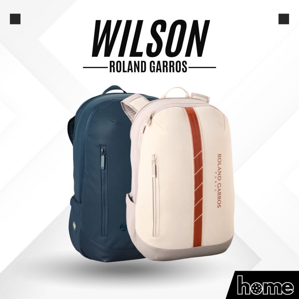[CHÍNH HÃNG] Balo Wilson Roland Garros 2025 Backpack Cream/Navy