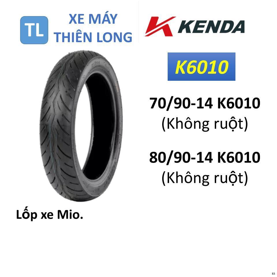83. Lốp vỏ KENDA không ruột 70/90-14 K6010 & 80/90-14 K6010 dành cho xe Mio, Luvias.