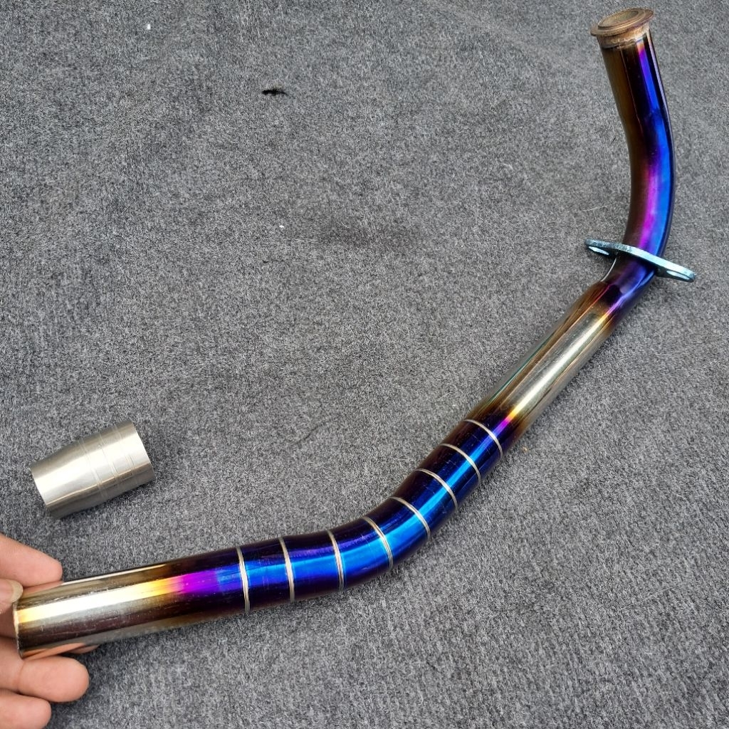 Cổ Pô AB125 2Val (Fom ORBR) size27, INOX XI TITAN siêu bóng [Tặng Khâu Nối]