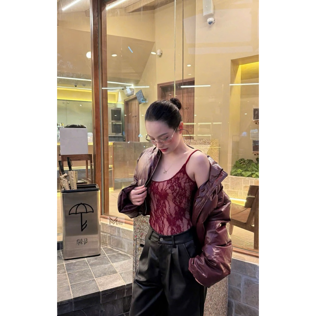 Áo bodysuit ren nữ 2d sexy hàng 2 lớp kèm ảnh thật d56