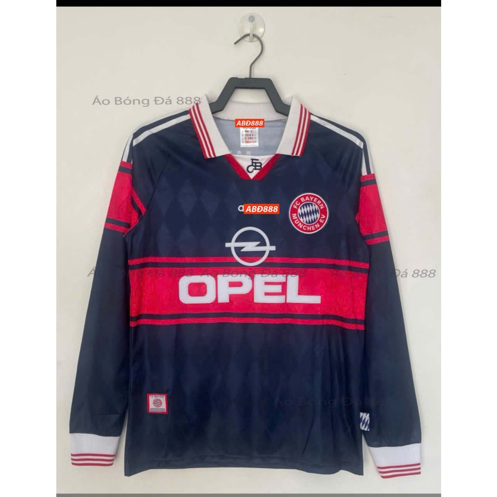 [Chỉ Có Áo] Áo Bóng Đá Dài Tay Retro CLB Bayern Munich 1997 - Hàng Nhập Khẩu Thái Lan