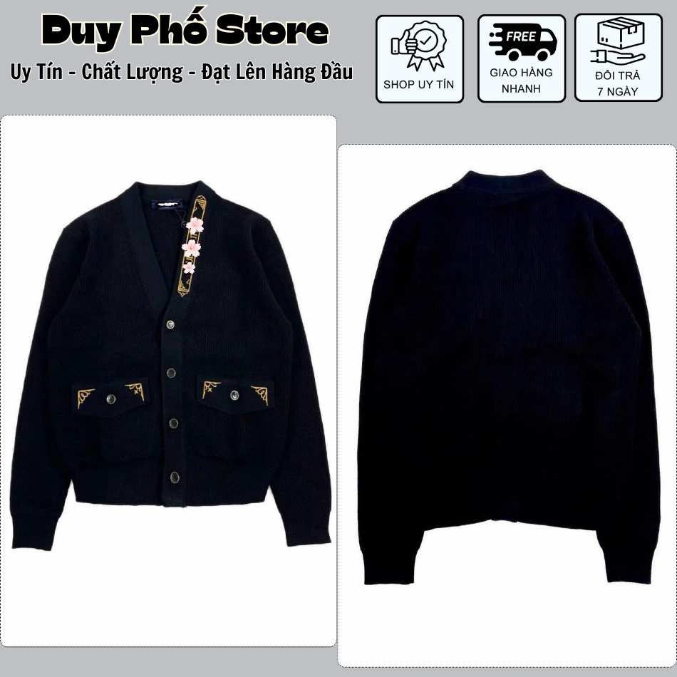Áo Len Cardigan Nam Nữ Trên Ngực Siêu Chất - Áo Len Nam Nữ Cardigan Sang Trọng Siêu Sang
