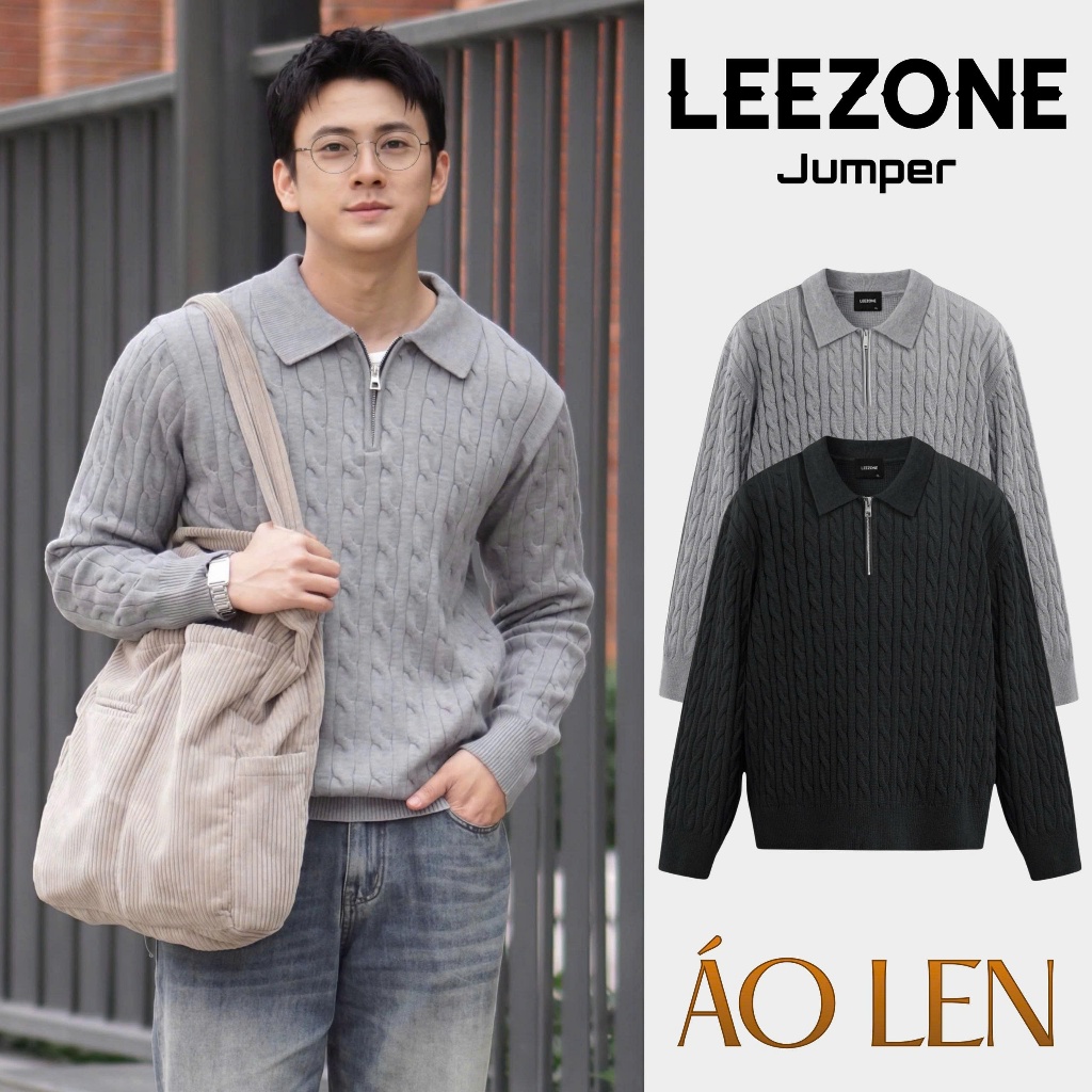 [MỚI] Áo Len Nam LeeZone PREMIUM | Áo Len Vặn Thừng