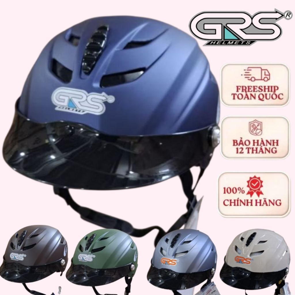 mủ nón bảo hiểm  grs a760 an toàn chăc chắn