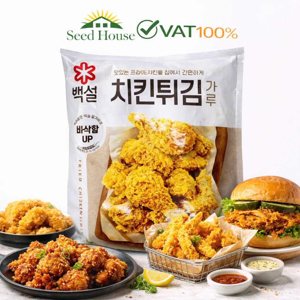 Bột Chiên Gà ( Bột Gà Rán) KFC Beksul Hàn Quốc Gói 1KG / CJ) 치킨튀김가루 1KG