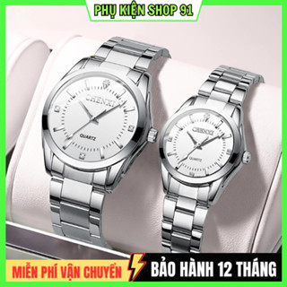 Đồng Hồ Nam Nữ Chính Hãng CHENXI Dây Thép Cao Cấp Mặt Đồng Hồ Đính Đá Sang Chảnh