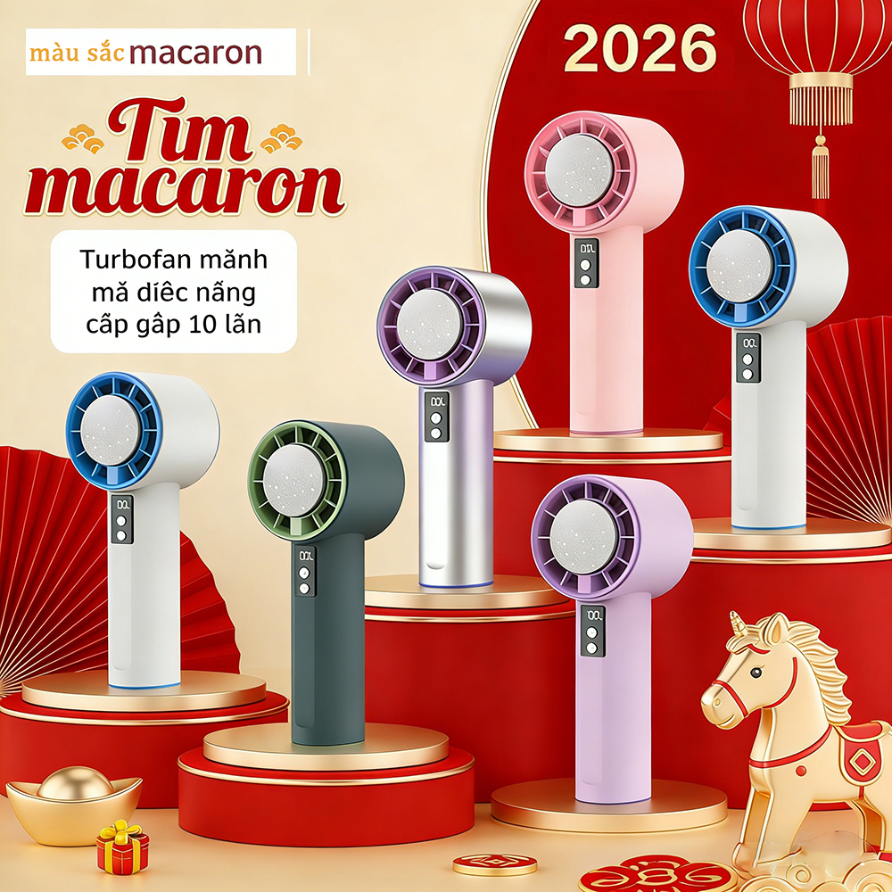 【2026 Quạt điện cầm tay】Thiết bị làm mát dạng băng tuyết có sạc có thể điều chỉnh Quạt turbo Mini | BigBuy360 - bigbuy360.vn